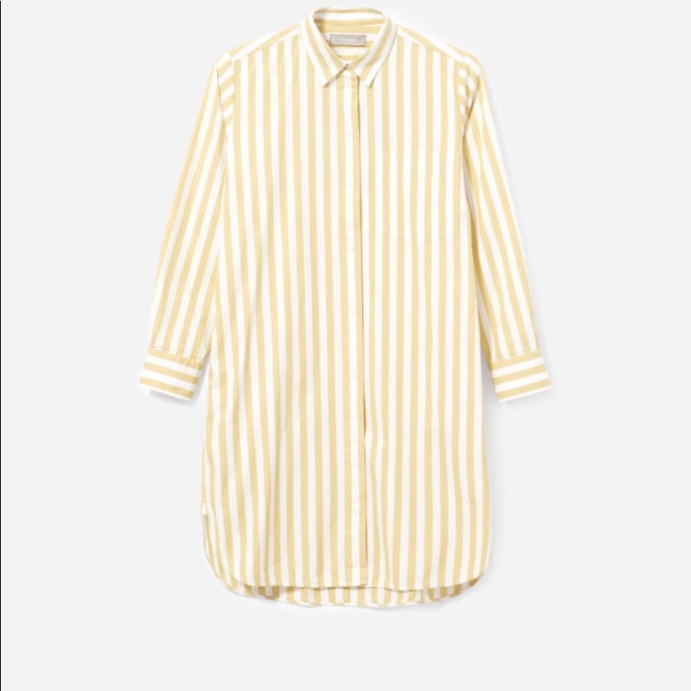 EVERLANE YELOW STRIPPED DRESS SIZE 6